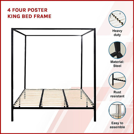 4 Four Poster King Bed Frame.