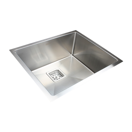 550x455mm Handmade 1.5mm Stainless Steel Undermount / Topmount Kitchen Sink with Square Waste.