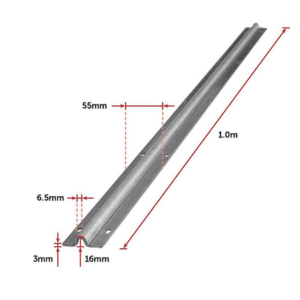 Sliding Gate Hardware Accessories Kit - 2m Track.