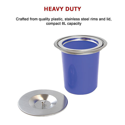8L Concealed Benchtop Bin.