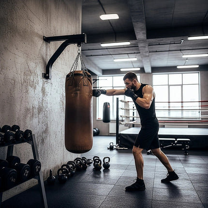 Heavy Duty Punch Bag Wall Bracket – Steel Boxing Bag Holder for Home Gym.