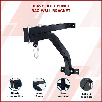 Heavy Duty Punch Bag Wall Bracket – Steel Boxing Bag Holder for Home Gym.