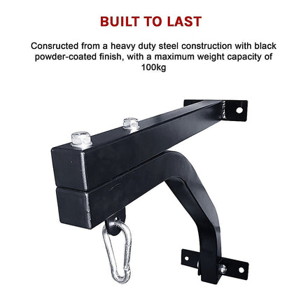Heavy Duty Punch Bag Wall Bracket – Steel Boxing Bag Holder for Home Gym.