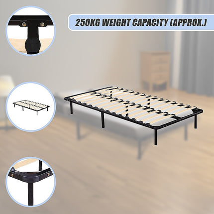 King Single Metal Bed Frame - Bedroom Furniture.