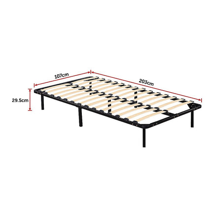 King Single Metal Bed Frame - Bedroom Furniture.