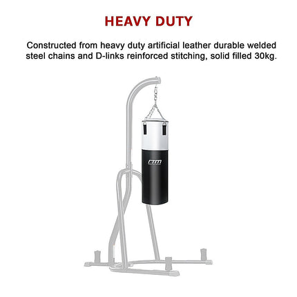 30kg Heavy Duty Boxing Punching Bag Solid Filled.