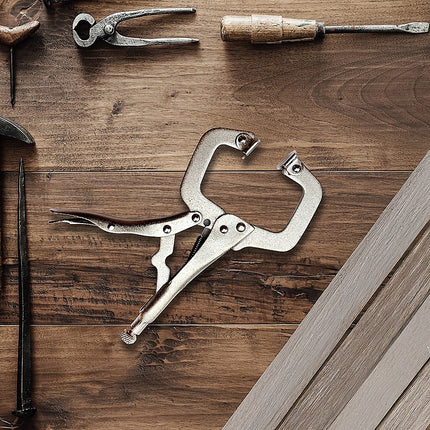 10pc Heavy Duty Steel C-Clamps 6" Mig Welding Locking Plier Vice Grip.