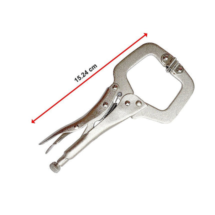 10pc Heavy Duty Steel C-Clamps 6" Mig Welding Locking Plier Vice Grip.