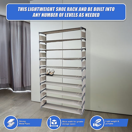 50 Pairs 10 Tiers Shoe Rack.