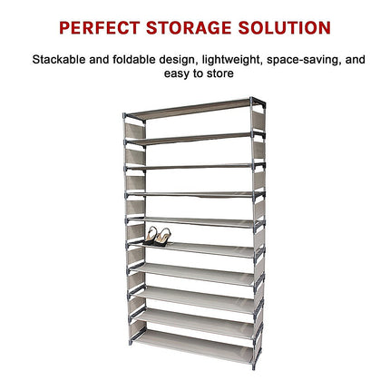 50 Pairs 10 Tiers Shoe Rack.