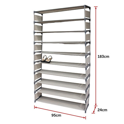 50 Pairs 10 Tiers Shoe Rack.