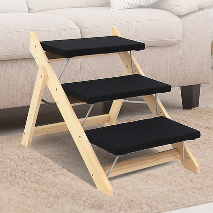 3 Steps Portable Dog Cat Pet Stairs.
