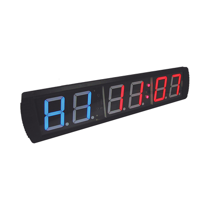 6 Digit Digital Timer Interval Fitness Clock LED Gym Display.