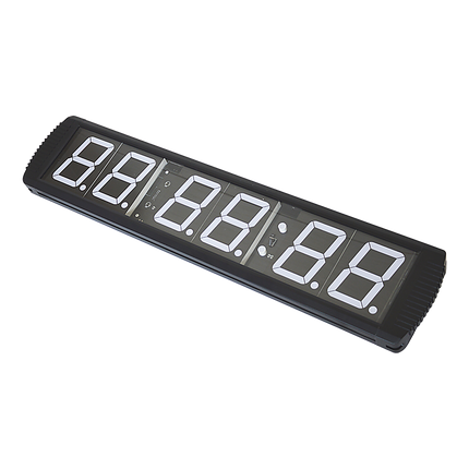 6 Digit Digital Timer Interval Fitness Clock LED Gym Display.