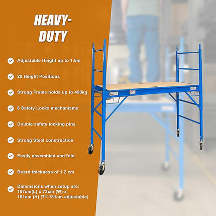 Mobile Safety High Scaffold / Ladder Tool -450KG.