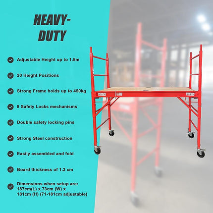 Mobile Safety High Scaffold / Ladder Tool -450KG.