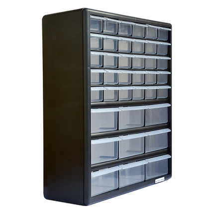 Storage Cabinet Drawers 39 Plastic Tool Box Containers Organiser Cupboard.