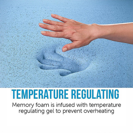 Single 25cm Gel Memory Foam Mattress – Dual-Layered Comfort with CertiPUR-US Certified Foam.