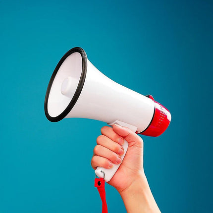 Audio Megaphone 25Watt Bull Horn with Siren.