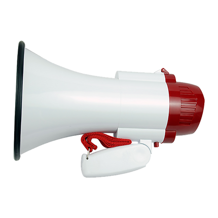 Audio Megaphone 25Watt Bull Horn with Siren.