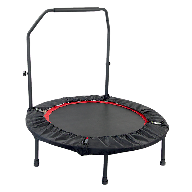 Mini Rebounder Trampoline with Adjustable Handle – Fitness Bounce Trainer.