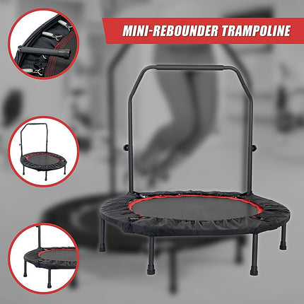 Mini Rebounder Trampoline with Adjustable Handle – Fitness Bounce Trainer.