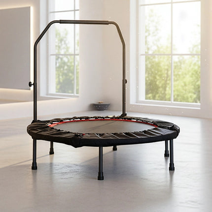 Mini Rebounder Trampoline with Adjustable Handle – Fitness Bounce Trainer.