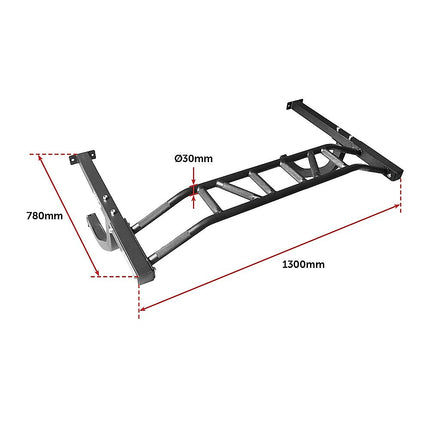Wall Mounted Multi Grip Chin Up Bar – Heavy Duty Pull Up Station for Upper Body Training.