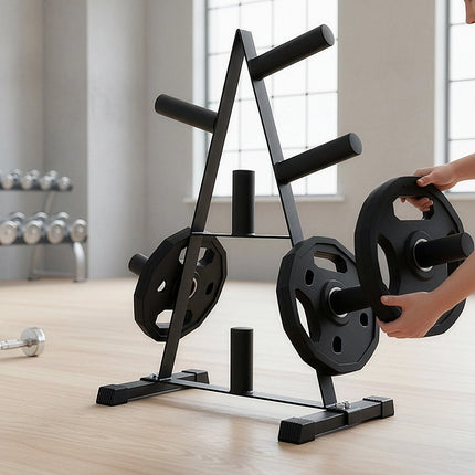 Olympic Weight Plate Storage Rack 250kg Capacity.