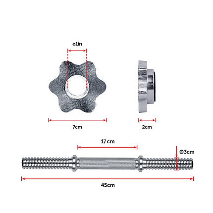 30KG Dumbbell Adjustable Weight Set.