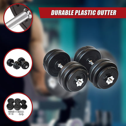 30KG Dumbbell Adjustable Weight Set.