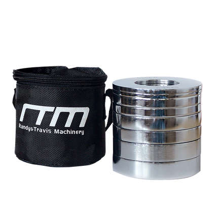 Chrome Metric Fractional Olympic Weight Plates 0.25 to 1kg Set.