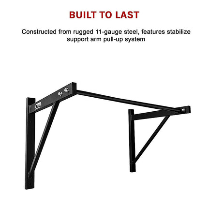 Wall Mounted Pull Up Bar – Heavy Duty Chin Up Station for Home Upper Body Training.