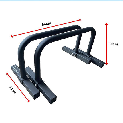 Steel Parallette Bars for Push Ups, Dips & Calisthenics Home Strength Training.
