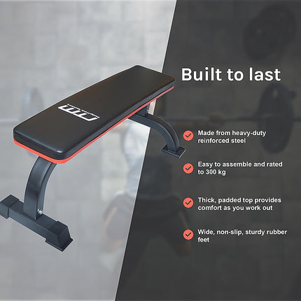 Commercial Flat Weight Lifting Bench.