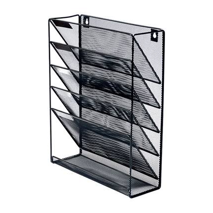 Wall Mount 6 Pocket Hanging File Sorter Organizer Folder Holder Rack Storage.