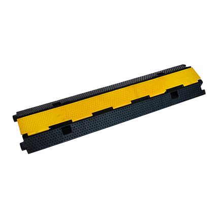 3pcs 2-Cable Rubber Electrical Wire Cover Heavy Duty Protector Dual Channel.