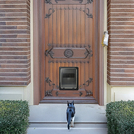 Pet Cat Dog Safe Security Flap Locking Door.