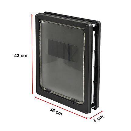 Pet Cat Dog Safe Security Flap Locking Door.