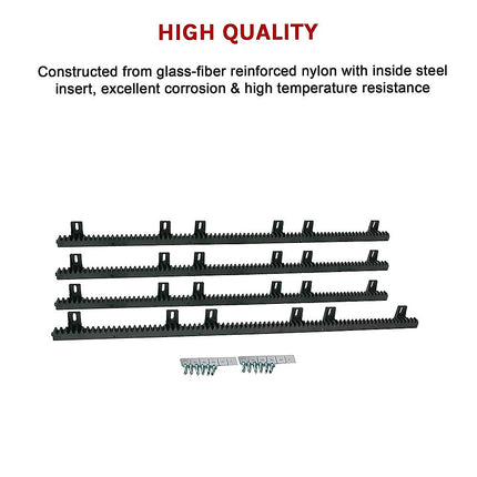 Sliding Gate Hardware Accessories Kit - 4m Gear Rack Track.