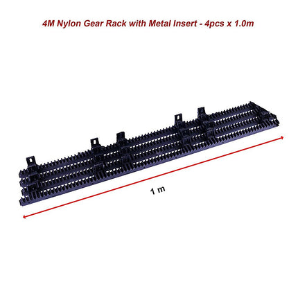 Sliding Gate Hardware Accessories Kit - 4m Gear Rack Track.