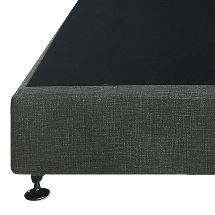 Palermo King Ensemble Bed Base Platinum Graphite Linen Fabric.