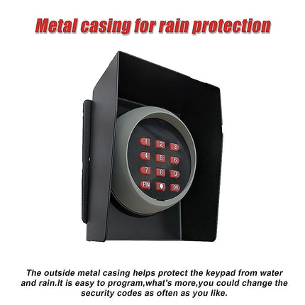 Wireless Keypad Entry For Swing And Sliding Gate with Metal Casing.