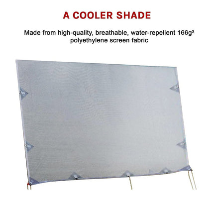 4.6m Caravan Privacy Screen Side Sunscreen Sun Shade for 16' Roll Out Awning.