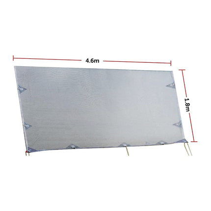 4.6m Caravan Privacy Screen Side Sunscreen Sun Shade for 16' Roll Out Awning.