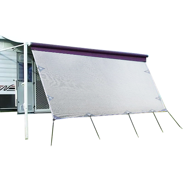 4.3m Caravan Privacy Screen Side Sunscreen Sun Shade for 15' Roll Out Awning.