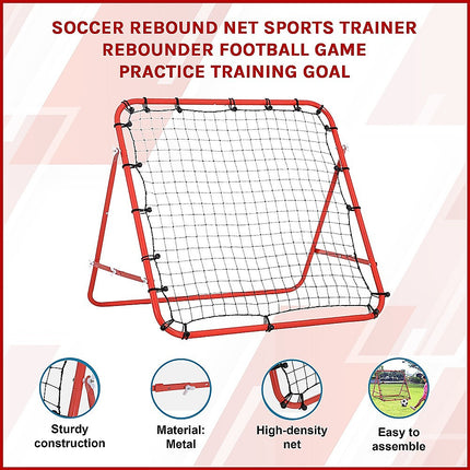100x100cm Soccer Rebound Net Trainer – Football Rebounder for Practice & Training.