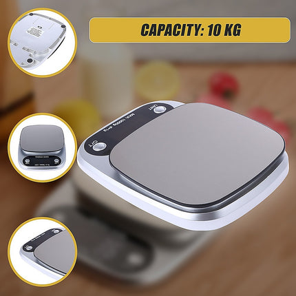 Digital Kitchen Scale LCD Electronic Postal Food Weight Scales 10kg/1g.