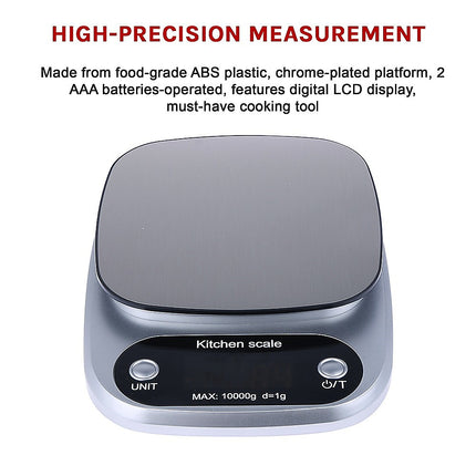 Digital Kitchen Scale LCD Electronic Postal Food Weight Scales 10kg/1g.
