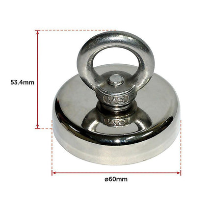 112Kg Salvage Strong Recovery Magnet Neodymium Hook.